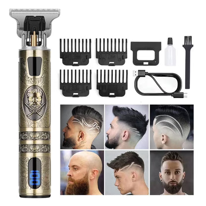 Obacre Professional Hair Trimmer for Men, Beard Trimmer Hair Clippers for Men, Cordless Rechargeable Hair Trimmer Cutting Grooming Kit,Beard Shaver Barbershop with LCD