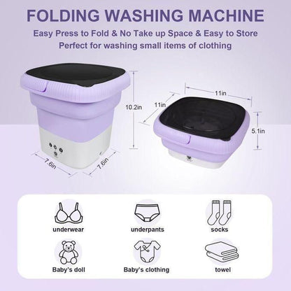 Mini Portable Washer Washing Machine & Dryer – 7.5KG Compact Washing Machine