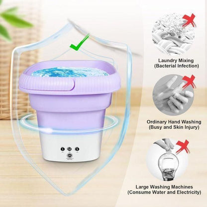 Mini Portable Washer Washing Machine & Dryer – 7.5KG Compact Washing Machine