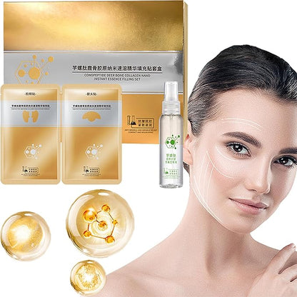 Peptide Deer Bone Collagen Essence Kit – Hydrating & Skin Firming Facial Care Set