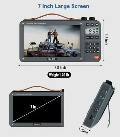 Portable Radio with Screen