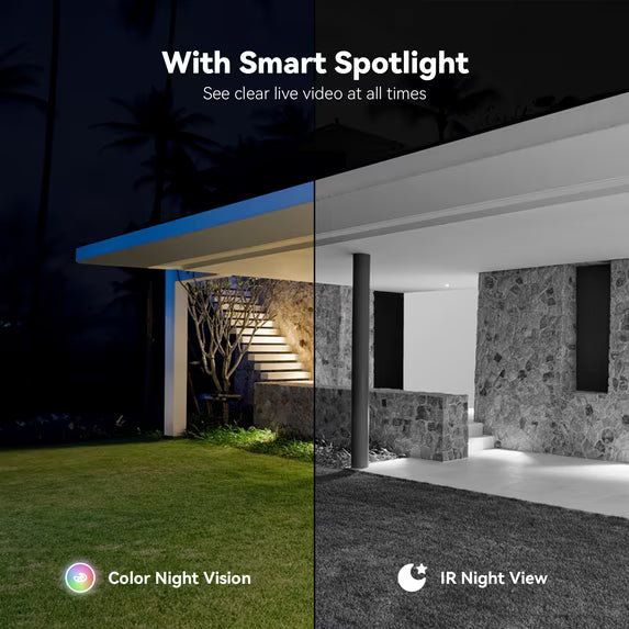 WIFI 2K Solar Security Camera Wireless Outdoor – 360° Smart Surveillance Camera