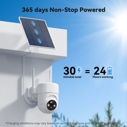 WIFI 2K Solar Security Camera Wireless Outdoor – 360° Smart Surveillance Camera